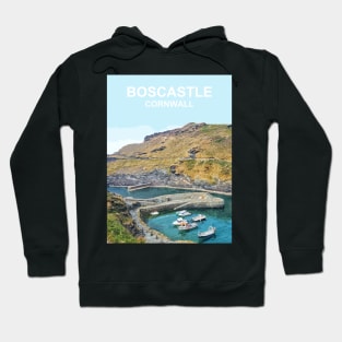 Boscastle Cornwall. Cornish gift. Kernow fishing harbour. Hoodie